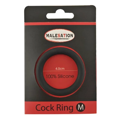 Malesation Silicone Cock Ring Black M péniszgyűrű