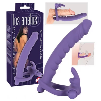 Silicone Strap-on vibrátoros csatolható dildó