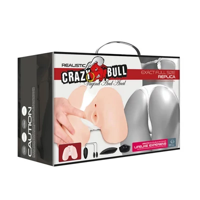Crazy Bull Vagina és Ánusz Exact Full Size vibrációs tojással