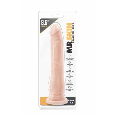 Mr. Skin Realistic Cock Basic 8.5 inch Beige dildó