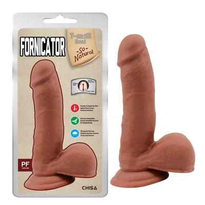 Fornicator-Latin dildó herékkel és tapadókoronggal