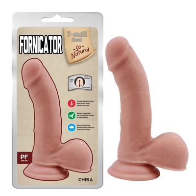 Fornicator-Flesh dildó herékkel és tapadókoronggal