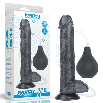 11'' Squirting dildó herékkel és tapadókoronggal