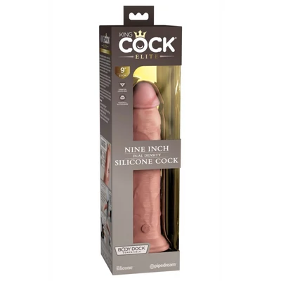 9" Dual Density Silicone Cock Light dildó
