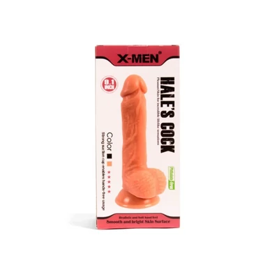 X-MEN Hale’s 8.1 inch Cock Flesh dildó herékkel és tapadókoronggal
