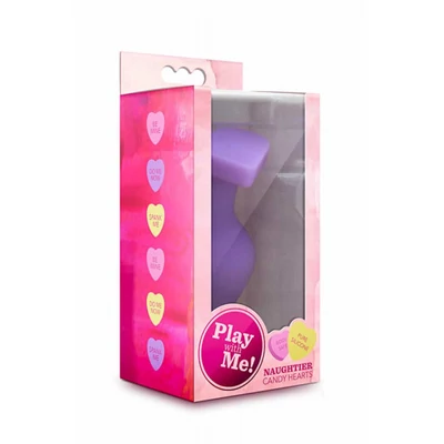 Naughtier Candy Heart Fuck Me Purple fenékdugó