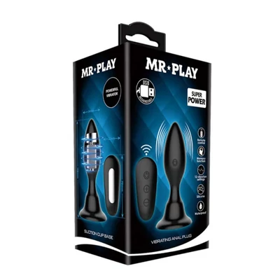 Mr. Play Vibrating Anal Plug  vibrációs fenékdugó távirányítóval