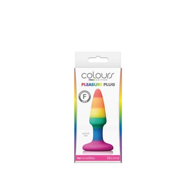 Colours - Pride Edition - Pleasure Plug - Mini -Rainbow fenékdugó tapadókoronggal