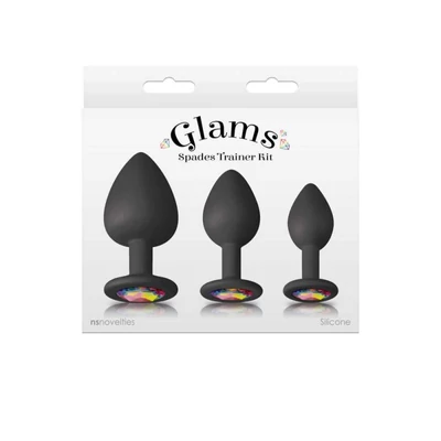 Glams - Spades Trainer Kit - Black fenékdugó szett