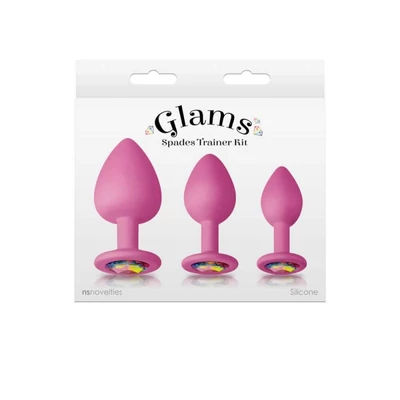 Glams - Spades Trainer Kit - Pink fenékdugó szett