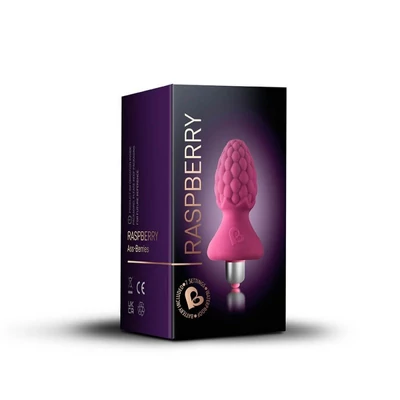 Ass-Berries 7 Raspberry vibrációs fenékdugó