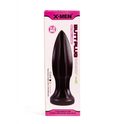 X-MEN 11.8 inch Butt Plug Black fenékdugó