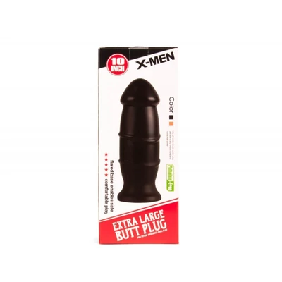 X-MEN 10 inch Butt Plug Black fenékdugó