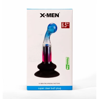 X-MEN 10 Speeds Vibrating Gpot Plug 2 vibrációs fenékdugó