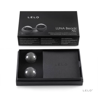 Luna Beads Noir vibrátoros, vízálló gésa golyó