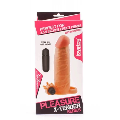 Pleasure X-Tender vibrátoros péniszköpeny