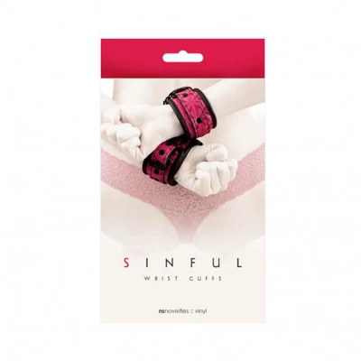 Sinful Wrist Cuffs csuklókötöző (pink)