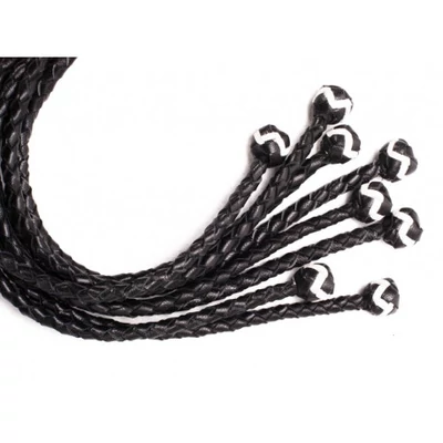 Tail Polish Leather korbács golyókkal 56 cm