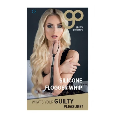 GP Flogger Szilikon korbács (fekete)