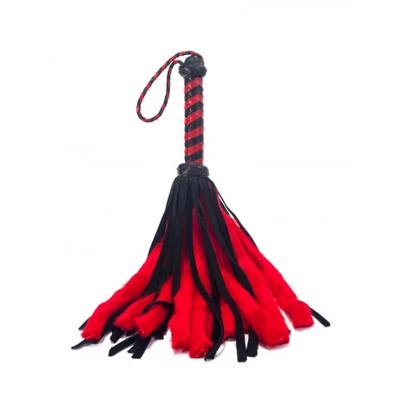 Mini Flogger korbács (fekete,piros)