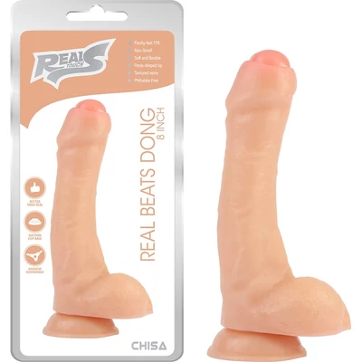 Real Beats Dong 8 Inch dildó herékkel