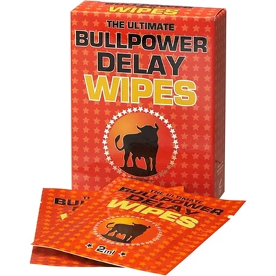 Bull Power: Wipes késleltető törlő kendő 6 pcs x 2 ml