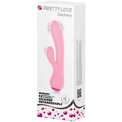 Pretty Love Zachary Pink g-pont és csiklóizgató memóriás vibrátor