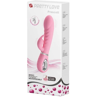 Pretty Love Prescott Baby Pink g-pontos memóriás bordázott vibrátor