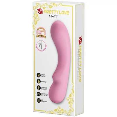 Pretty Love Matt Pink g-pont és csiklóizgató memóriás vibrátor