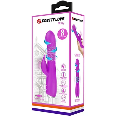 Pretty Love Molly Purple gyöngyös, memóriás g-pontos vibrátor