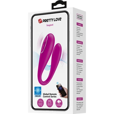 Pretty Love August okostelefonról irányítható vibrációs csiklóizgató