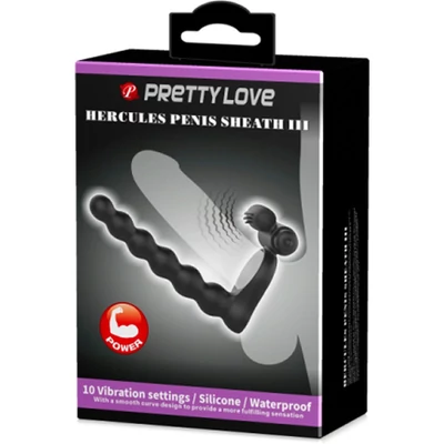 Pretty Love Hercules Penis Sheath III vibrációs péniszgyűrű