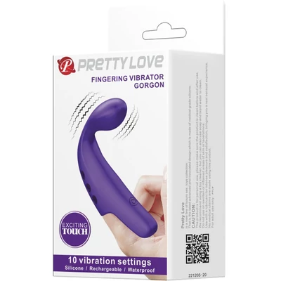 Pretty Love Gorgon Fingering Vibrator Black ujjazó