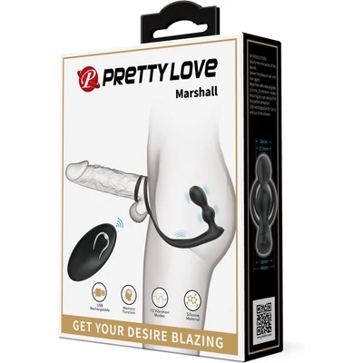 Pretty Love Marshall vibrátoros pénisz és heregyűrű
