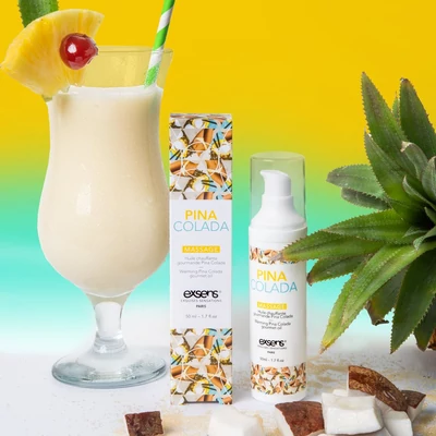 Melegítő hatású gourmet masszázs olaj PINA COLADA 50ml