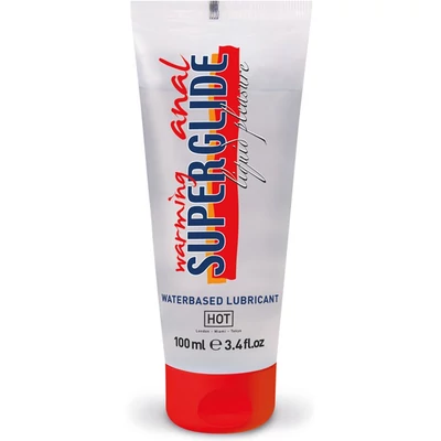 HOT Anal Superglide melegítő Liquid Pleasure - víz bázisú síkosító 100 ml