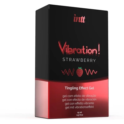 Melegítő hatású izgató STRAWBERRY AIRLESS BOTTLE 15ML + BOX