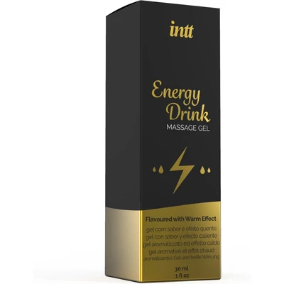 Masszázs gél energia ital ízesítésű és melegítő hatású  30ML + BOKSZ