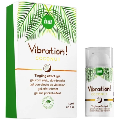 Melegítő hatású izgató COCONUT VEGAN AIRLESS BOTTLE 15ML + BOX