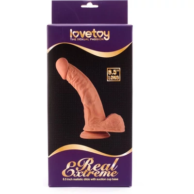 8.5" Real Extreme dildó herékkel és tapadókoronggal