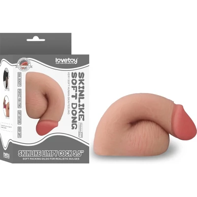 5.5" Skinlike Limpy Cock dildó herékkel és tapadókoronggal
