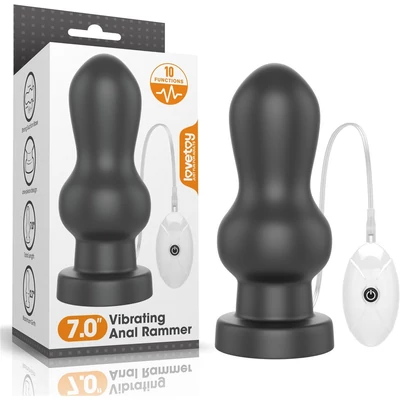 7" King Sized Vibrating Anal Rammer vibrációs fenékdugó