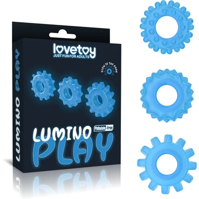 Lumino Play Penis Ring 3 pcs péniszgyűrű szett