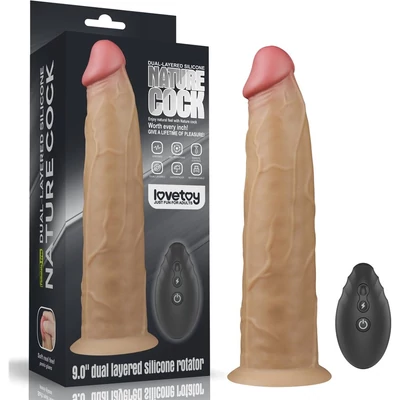 9.0'' Dual Layered Platinum Silicone Rotator