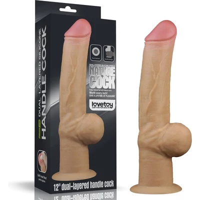 12'' Handle Cock dildó herékkel