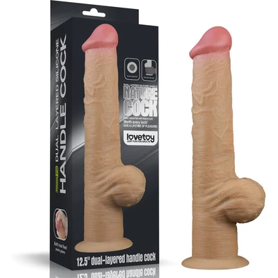 12.5'' Handle Cock dildó herékkel