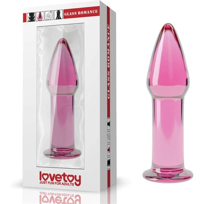 5" Glass Romance Pink fenékdugó