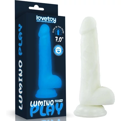 7.0'' Lumino Play Silicone dildó herékkel