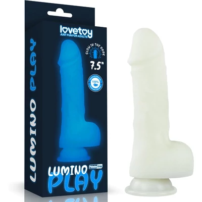 7.5'' Lumino Play Silicone dildó herékkel