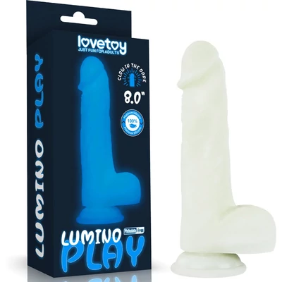 8.0'' Lumino Play Silicone dildó herékkel